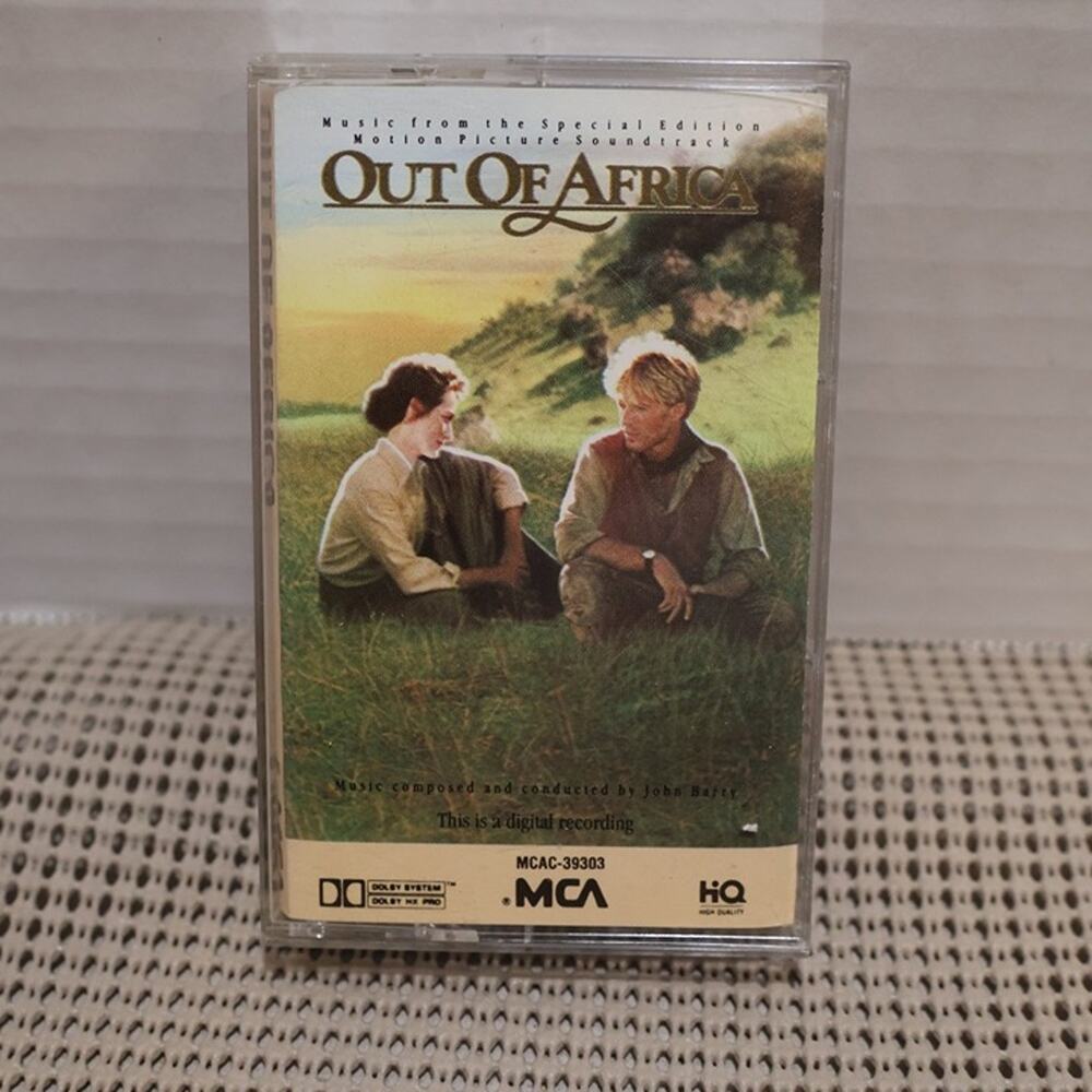 John Barry Out of Africa Soundtrack Cassette 1985 MCA Records HQ